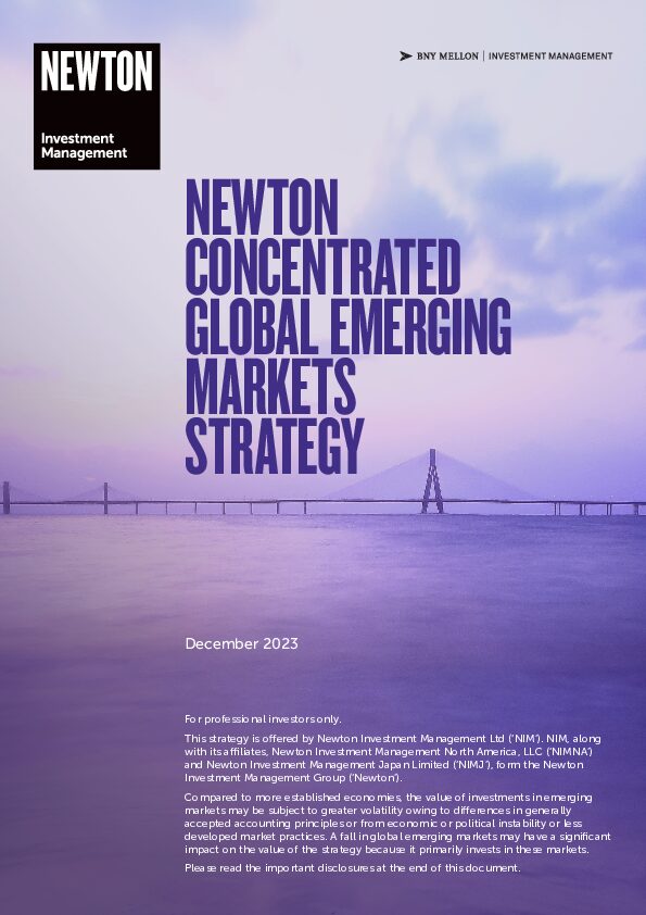 Concentrated Global Emerging Markets brochure